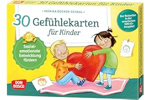 30 Gefühlekarten für Kinder: Sozial-emotionale Entwicklung fördern. Emotionen beschreiben und ausdrücken. Lösungen finden, Empathie lernen. Mit ... und innere Balance. 30 Ideen auf Bildkarten)