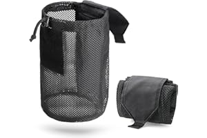 WYNEX Pochette Tactique Poche de Delestage Militaire Poche Molle Pliable pour Ceinture Gilet Tactique Pochette Utilitaire pour Chargeur Petit Sac en Filet pour Chasse | avec Cordon de Serrage