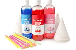 Nostalgia Sck3 Premium Snow Cone Sirop fête kit