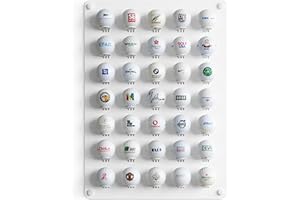 MEOLLO Présentoir pour balles de golf, support, étagère, organisateur, affichage, accessoire, meuble, vitrine murale pour balles de golf, cadeau pour amis.