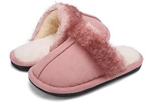 Gunaisime Winter Baumwolle Hausschuhe Kinder Herren Jungen und Mädchen Warme Plüsch Pantoffeln Weiche Bequeme