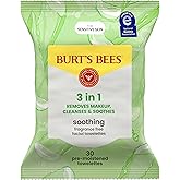 Burt's Bees Hassas Ciltler i&ccedil;in Pamuk &Ouml;zl&uuml; Y&uuml;z Temizleme Mendili