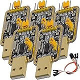 AZDelivery 5 x UART-TTL USB Adapter mit CH340G Konverter für 3.3V und 5V mit Jumperkabel kompatibel mit Arduino inklusive E-B