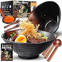 Set Di 4 Ciotole Per Ramen Yun Tao In Ceramica - 35 Once, Stile Giapponese Per Zuppe E Noodle - Foto 2