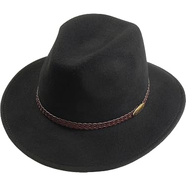 MIX BROWN Cowboyhut Aus Wollfilz – Wasserabweisend, Knautschbar, Mit Lederband, Western-Style Für Damen & Herren