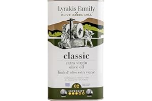 Lyrakis Family Olive Oil 3L – Greek Extra Virgin, Premium First Cold Pressed, High Polyphenols, Handpicked Olives, New Harvest, Fresh Juice from Crete – Since 1975