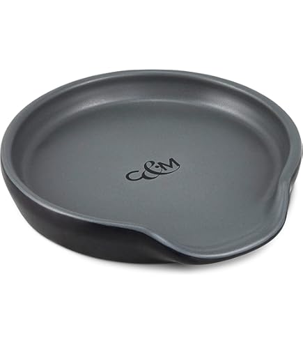 Küchenprofi Professionele kooklepelhouder van roestvrij staal, lengte 26,5 cm, lepelplank voor schoon werken tijdens het koken, extra grote legplank, gevormd als een maxi-kooklepel