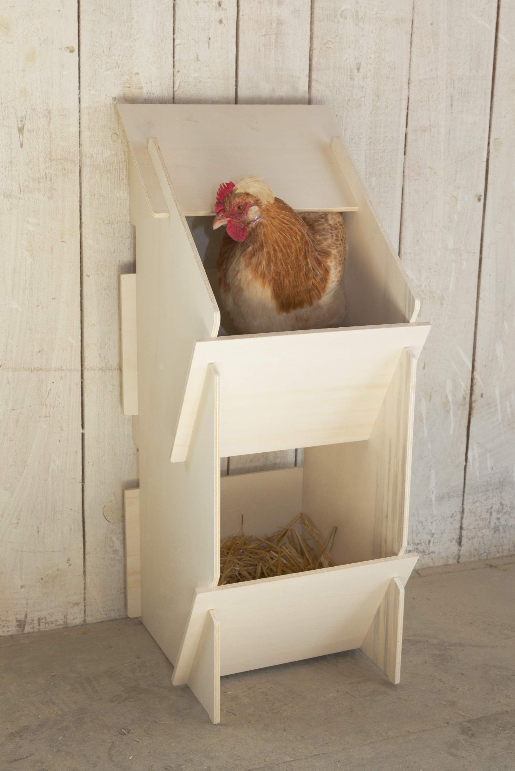 Kerbl 73005 - Nido per Gallina, in Legno, Non Montato, 30 x 35 x 83 cm