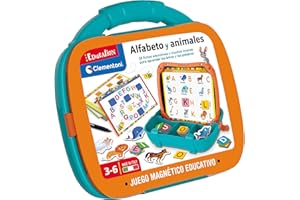 Clementoni, Maletín Magnético Alfabeto, Juego portátil, Juego Educativo, Aprende el Alfabeto, Letras y Las primeras Frases, Juguete niños 3 años, Juego en español (55492)