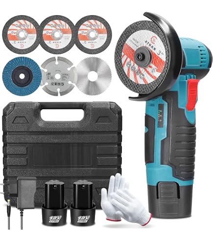 Bosch Professional Meuleuse d'angle Sans Fil GWS 12 V-76 (Batterie 2 x 3,0 Ah) & 1x Disque à