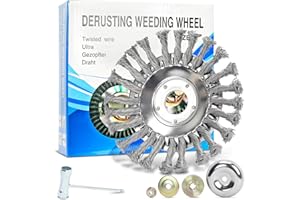 ZCZUOX Unkrautbürste Wildkrautbürste Freischneider, 200 x 25.4MM Unkrautbürste Freischneider | Wildkrautbürste für Motorsense zur effektiven Unkrautentfernung.