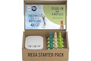 Febreze 3Volution Air Freshener Plug-In Starter Kit + 4 Refills (20ml x 4) – Pet Odour Eliminator