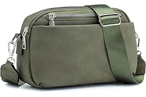 Roulens Damen Handy Umhängetasche, verstellbarem breitem Schultergurt, Tasche mit großer Kapazität, mehreren Fächern, Vegan Leder Handytasche, Multifunktionstasche