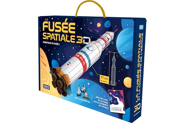 La fusée spatiale 3D - La conquête de l'espace: Construis ta fusée ! Avec 12 silhouettes
