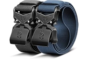 KEMISANT Ceinture Tactique Hommes, Militaire Gréeur Ceinture de Travail pour Heavy Duty Toile en Nylon de 38mm,Remise en Forme Réglable