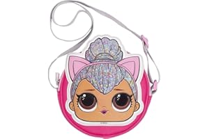FRINGOO L.O.L Surprise! LOL Dolls Handbag for Girls | Glitter Crossbody Bag | Fashion Shoulder Handbag | Kitty Queen | Stage Centre (Kitty Queen)