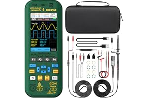 BSIDE O7 Handheld Digital Oszilloskop 2 Kanal Multimeter Signalgenerator 3.98" Vollbildschirm 25MHz 208MSa/s Wiederaufladbare Oscilloscope 6000A Strom Spannung Temperatur Diode Kapazitätsmessung