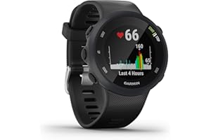 Garmin - Forerunner 45 - Montre de course à pied avec prise en charge des programmes d'entraînement Garmin Coach - Large, Noi
