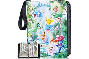 ZIERIPY Card Binder,Trading Card Binder with 50 Removable Sleeves, Holds 900 Cards-50 Pages, Portable Trading Card Holder Zipper Trading Card Albums for Kids Boys Girls Collectors (Green01)