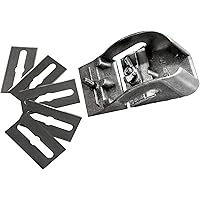 S&R Taschenhobel/MADE in GERMANY / 80 mm mit 5 Ersatzklingen Mini-Holzhobel Handhobel Schlichthobel Einhandhobel Hobel…