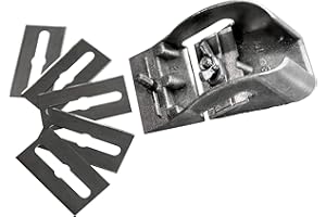 S&R 85mm Mini-Holz-Hobel Set – Einhandhobel, Schlichthobel, Kantenhobel, Dictum mit Ersatzklingen | Präzises Hobeln, Kantenbearbeitung, Glätten für Tischler, Zimmermann, Möbel-Handwerk