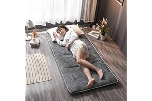 UE-MAOLU Japanese Floor Mattress, Japanese Futon Foldable Mattress, Roll Up Mattress Tatami Mat, Breathable Floor Lounger Guest Bed for Camping Couch, Twin Full Queen ( Color : C , Size : Queen(150x200cm) )