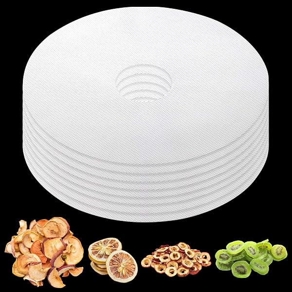 Feuilles En Silicone Non Adhésives Pour Déshydrateur - Rondes, 31,5 Cm - Parfaites Pour Fruits Collants, Purées, Cuirs De Fruits