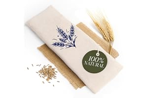 Dreamzie - Cuscino Riscaldante 20x53 cm - Scaldotto Con 100% di Chicchi di Grano Naturali - Alternativa Cuscino Noccioli Ciliegia