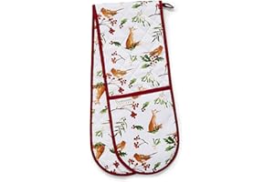 Cooksmart Guantes de Horno Dobles Resistentes al Calor | Guantes de Horno Resistentes al Calor de diseño británico | Manopla de Horno Moderna y agarradera para cocinar en casa | Guantes de Cocina de