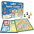 Little Berry Ludo and Snakes & Ladders Big Size Board Game | 14”x14” Foldable Game Board with Dice | 2-in-1 Board Games for Kids, Adults & Family | Suitable for Travelling, Gifts and Fun Party Nights