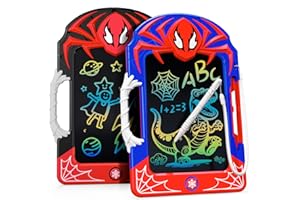 Mirthigig Tavoletta Grafica con Penna Rete & Impugnatura 2 Pacchi, Spider Giocattoli Regalo per 3-12 Ragazzi, Lavagna Cancellabile Portatile, Giochi Educativi Giocattolo Bambino 3 4 5 6 7 8 9 10Anni