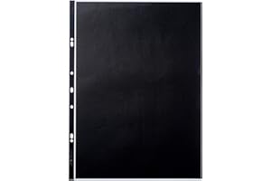 EXACOMPTA Clairefontaine Goldline Display Sleeves Polypropylene Reinforced 150 Micron, Three Hole A3 Clear, Ref PDSA3Z, Pack of 10