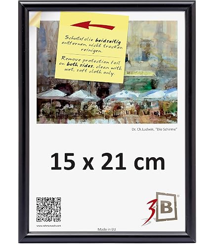 Cornici Foto 3 Pezzi 15x21 Cm A5 - Portafoto Plastica Con Vetro Acrilico - Foto 1