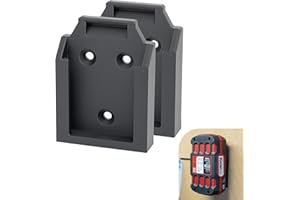 STARMAKER 2 Batteriehalter kompatibel mit Parkside 20V Akkus X20V PAP 2Ah 4Ah Wandhalterung mit Verriegelung für Individuelle Schraubbefestigung für Werkstatt