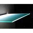 picturehangingdirect.co.uk LED light Shelf with DRIVER Illuminated bar kitchen DVD Sky Box Glass shelf (20 X 100 CM)