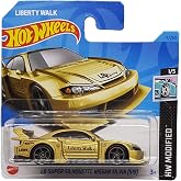Hot Wheels - LB Super Silhouette Nissan Silvia [S15] - HW Modified 1/5 - HKK47 - Short Card - Liberty Walk LBWK - Altın Metal