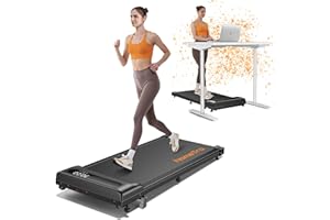 HomeTro 3.0HP under Desk Treadmill with 9% Incline,Walking Pad 1-8 km/h,Manual Compact Walking Treadmills for Home,120KG,Magnetic Mute Remote & APP Control