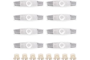 Hshenjhu 8 Pezzi Catarifrangente Bici, Catarifrangente per Raggi di Bicicletta, Riflettori Bici, Catarifrangenti Raggi Ruota Bici per Migliorare la Sicurezza Durante la Guida Notturna