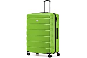Flight Knight Lightweight 4 Wheel ABS Hard Case Extra Large Suitcase Approved for Over 100 Airlines Including easyJet, British Airways, Ryanair, Jet2, Emirates & Many More - Check-in Extra Large 29"