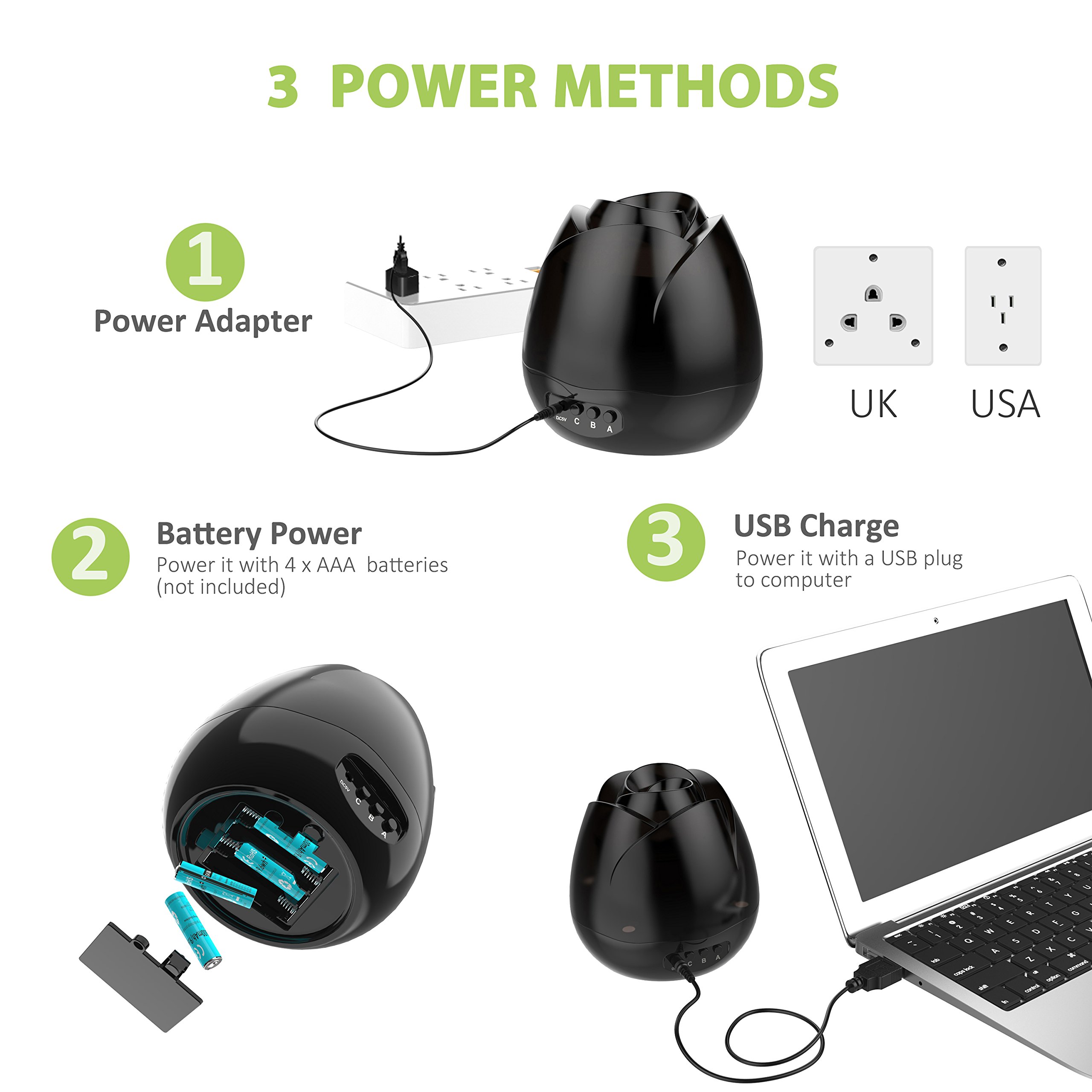 Starry Night Light Lamp, SlowTon Romantic 3 Modes Colorful LED Moon Sky Dreamer Desk Rotating Cosmos Starlight Projector for Children Kids Baby Bedroom - Image 8