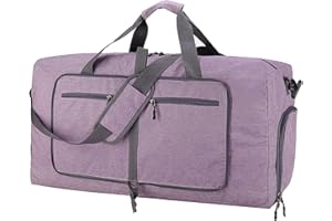 ehsbuy 60L Reisetasche Groß Faltbare Sporttasche Herren Damen mit Schuhfach Taschen Wasserdicht Saunatasche Travel Bag für Sports Urlaub Gym Übernachtung