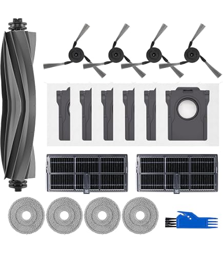 Kit Accessoires Aspirateur Robot Xiaomi X20+/X10+ - 23 Pièces : Brosses, Filtres, Sacs, Serpillères - 10