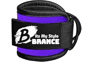 Brance Ankle Straps for Cable Machine Attachments - Gym Ankle Cuff for Kickbacks, Glute Workouts, Leg Extensions, Curls, Booty Hip Abductors Exercise for Men and Women, Adjustable Neoprene Support