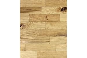 wodewa Rivestimento Murale Legno di Quercia Rustico I 1m² Pannelli Murali Rivestimento Parete Legno Decorazioni Pareti 3D Pannello Decorativo Cucina Cameretta I Strutturato Oliato