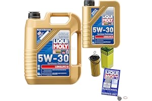 EISENFELS Inspektionspaket Wartungspaket Filterset mit 6 L Motoröl Longlife 3 5W-30, Ölfilter, Verschlussschraube