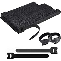 Attaches Câbles Scratch Réutilisables - Lot De 10, 2x45cm, Nylon, Avec Boucle, Pour Organisation PC, TV, Bureau, Câbles