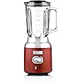 Westinghouse Retro Food Blender - 600 Watt Liquidiser Blender for Kitchen - Smoothie Maker with 1.5 L Glass Jug - Mixer Blender For Milkshake, Soup, Fruit, Juice & Smoothies - Red