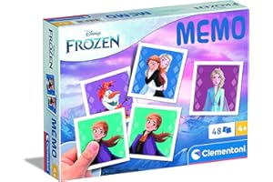Clementoni Memory Pocket Frozen - Memory Game for Children from 4 Years - Memo Game for Memory with 48 Cards - Ideal as a Travel Game 18314