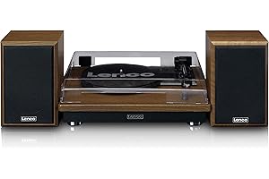 Lenco Gramofon (Ls 100 Wd) Drewno z wbudowanymi głośnikami 2 X 10W Rms