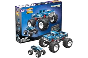 MEGA Construx Hot Wheels Monster Trucks Coleccionistas Bigfoot Coche de bloques de construcción, 550 piezas, juguete +10 años (Mattel HHD20)